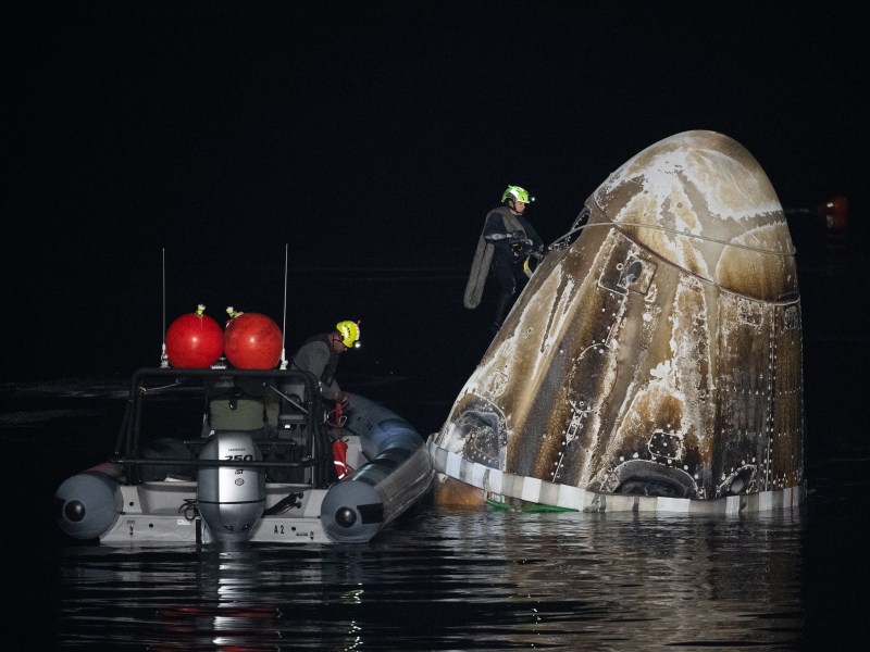 Crew-7 splashdown