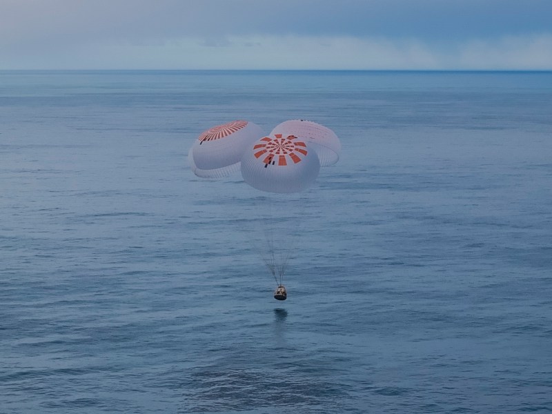 Crew Dragon Ax-3 splashdown