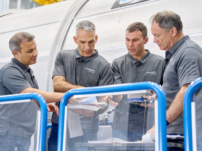 Ax-3 crew in training
