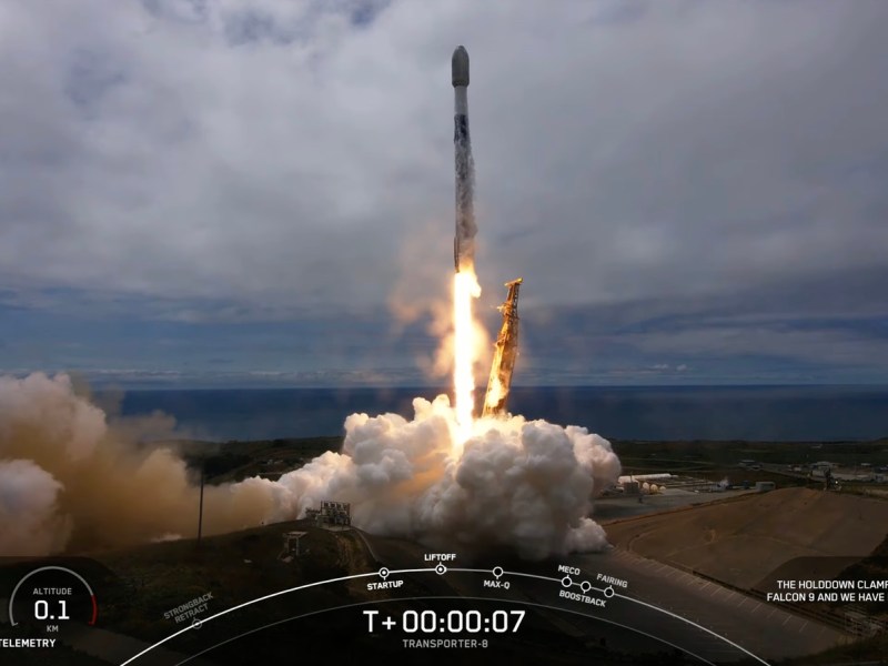 Falcon 9 launch on Transporter-8