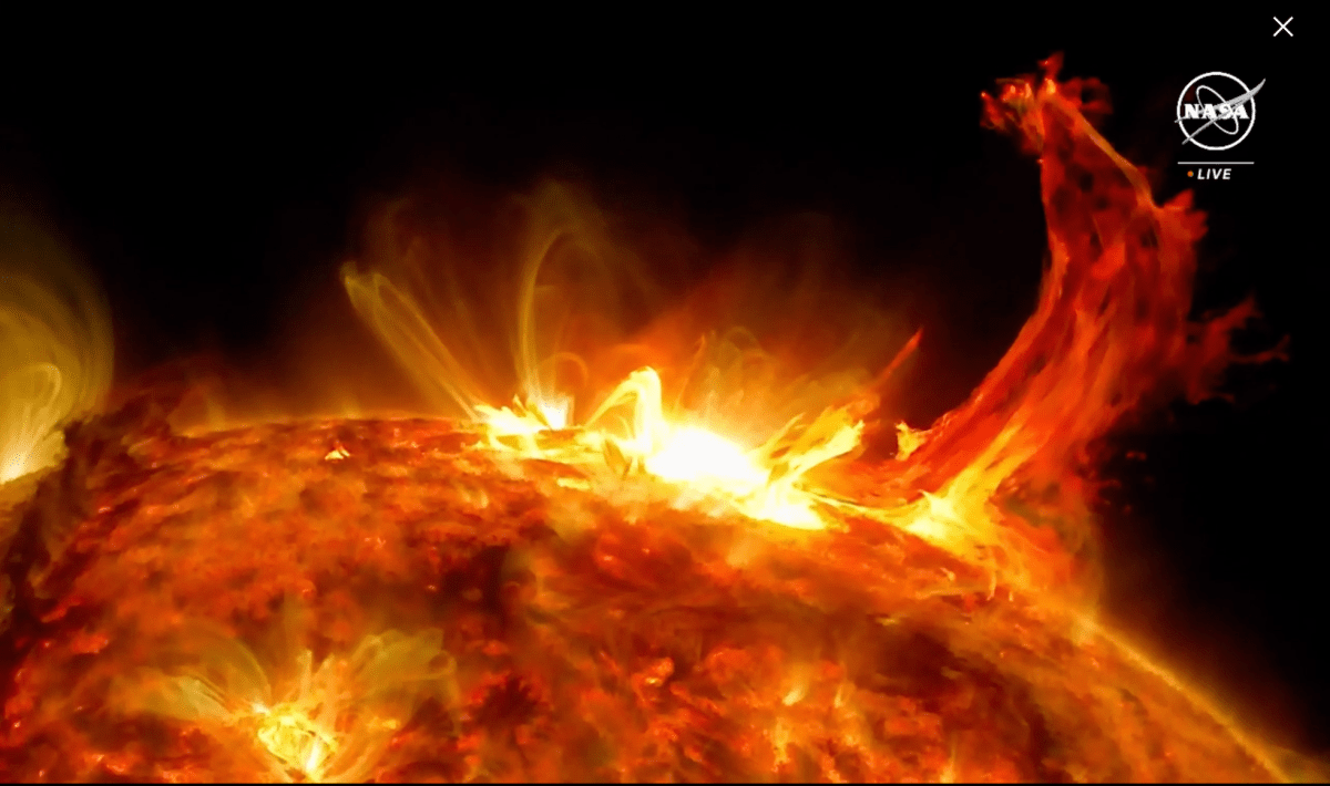 Coronal Mass Ejection imagery captured by NASA's Solar Dynamics Ob- servatory.